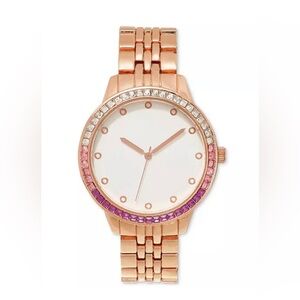 INC International Concepts Ladies Gold Watch 42mm NWT